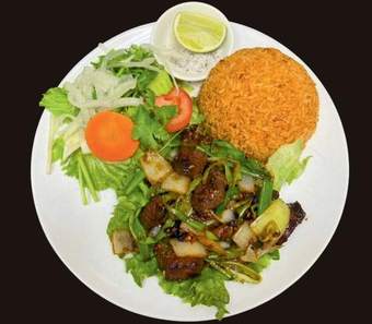 Rice & Vietnamese Shaking Beef